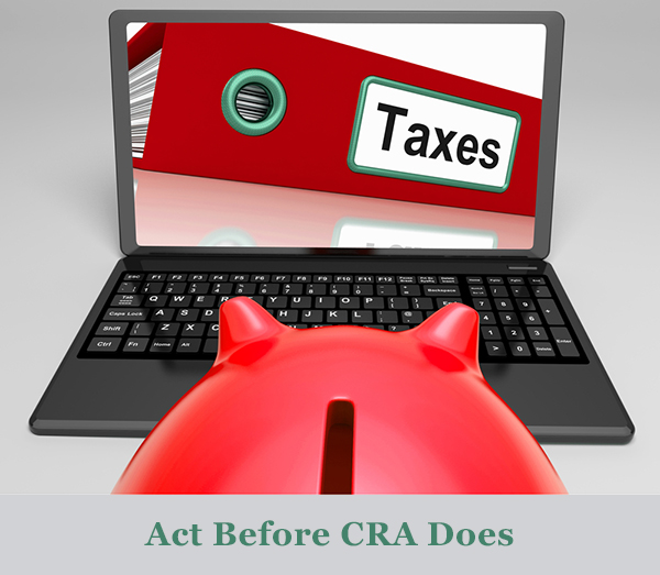 file tax returns tax debts CRA