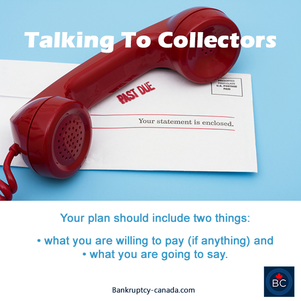 talking to collectors and creditors